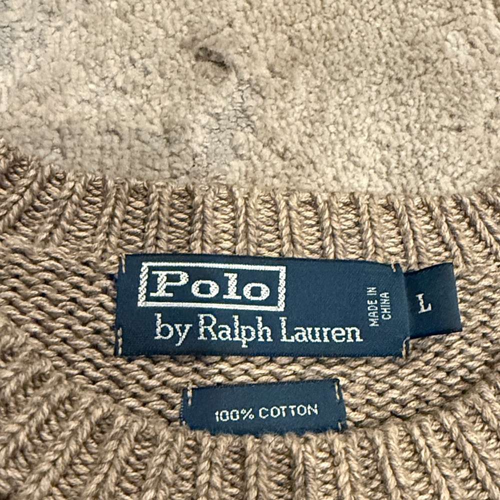 Men’s Ralph Lauren Snowflake Sweater Size Large in EUC‎ 100% Cotton - Picture 4 of 9